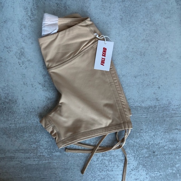 Full Send Nelk Boys Fitness Booty Shorts Tie Side Small - Picture 1 of 7